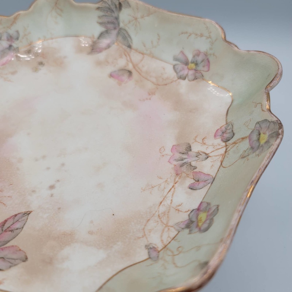 Vintage Pedestal Dish Dessert Stand Distressed Aged Trinket Dish - Picture 3 of 13